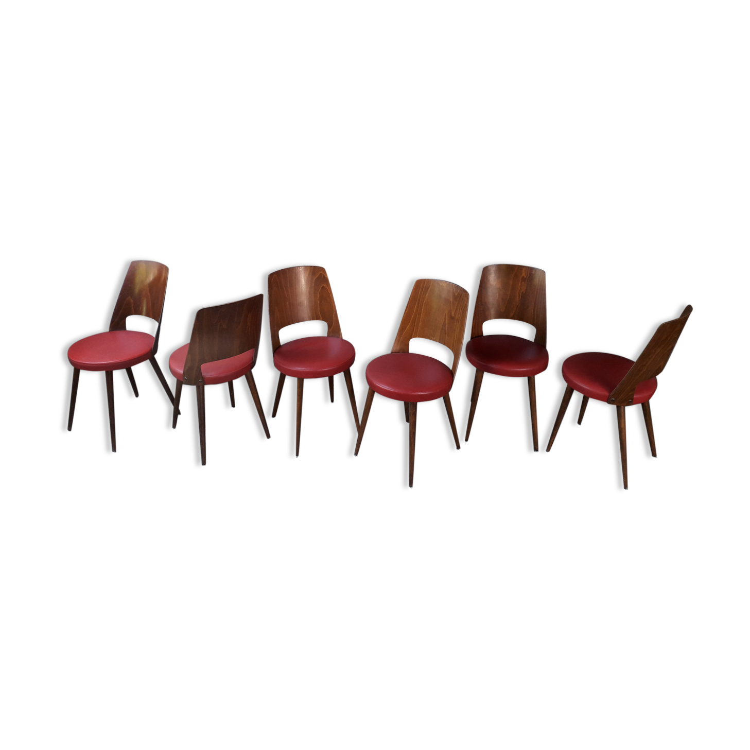 Lot de 6 chaises bistrot Baumann Mondor