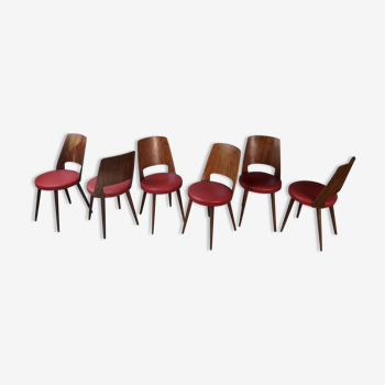 Lot de 6 chaises bistrot Baumann Mondor
