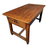 Table rustique ancienne en chêne français – Début du XIXe siècle