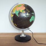 Globe terrestre lumineux années 80