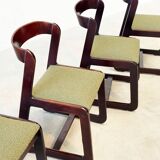 Set of four Italian dining chairs attr. to Willy Rizzo