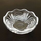 Années 1970  Coupelle / vide-poche polylobée  Cristal d' Arques