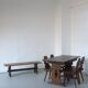 Alpine carved pine dining table set | 1950s