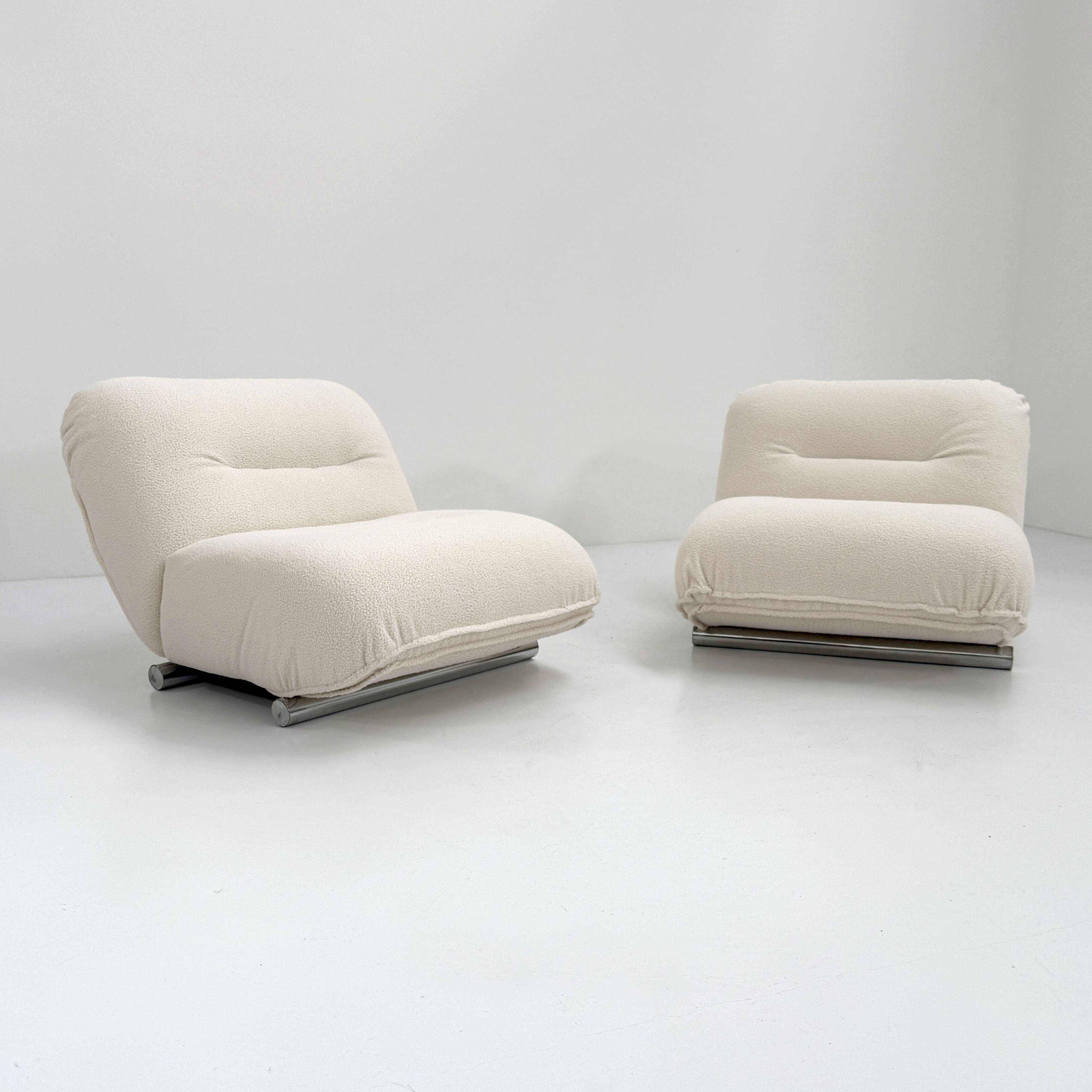 Paire de fauteuils par Giuseppe Munari pour Poltrona Munari, 1970