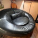 canapé rond noir en cuir DS-152  sede Jane Worthington