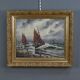 Tableau "Fishing Memory" signed L. Henry – late 19th century