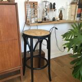 High wooden and canning stool