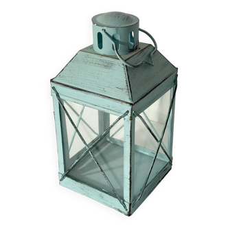 Blue zinc lantern