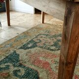 Farmhouse table in solid oak and pine, raw, washed, 212x93