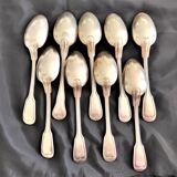 9 antique forks and 9 spoons grade 84 with classic décor