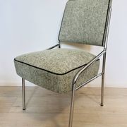 Chromed Bauhaus dining chair from Hungary, 1960s