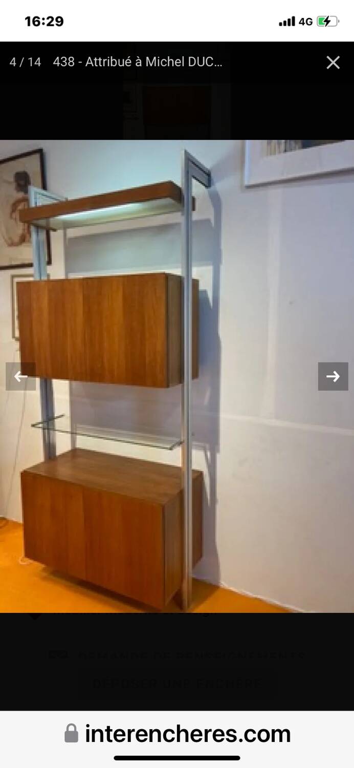 Modular bookshelf Michel Ducaroy Ligne Roset