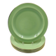 Set of 6 Keralux Boch earthenware plates