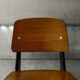 Vintage French Mid Century Jean Prouvé Metropole Standard Chair, 1950s