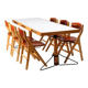 Conference table with chairs, Marc Held, 1970s
