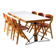 Conference table with chairs, Marc Held, 1970s