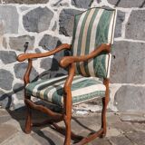 Sheep bone armchair style Louis XIV
