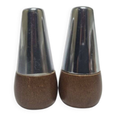 Vintage salt and pepper holders from A&B, Denmark, 1950s, set of 2