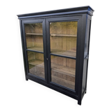 Glass display cabinet, 19th century.