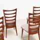 Ensemble de six chaises de salle à manger par Gaston Poisson