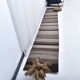 418x65 cm dark brown beige turkish runner wool kilim rug, corridor kilim