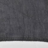 5x8 Anthracite Grey Handwoven Vintage Kilim Rug, 159x235 Cm