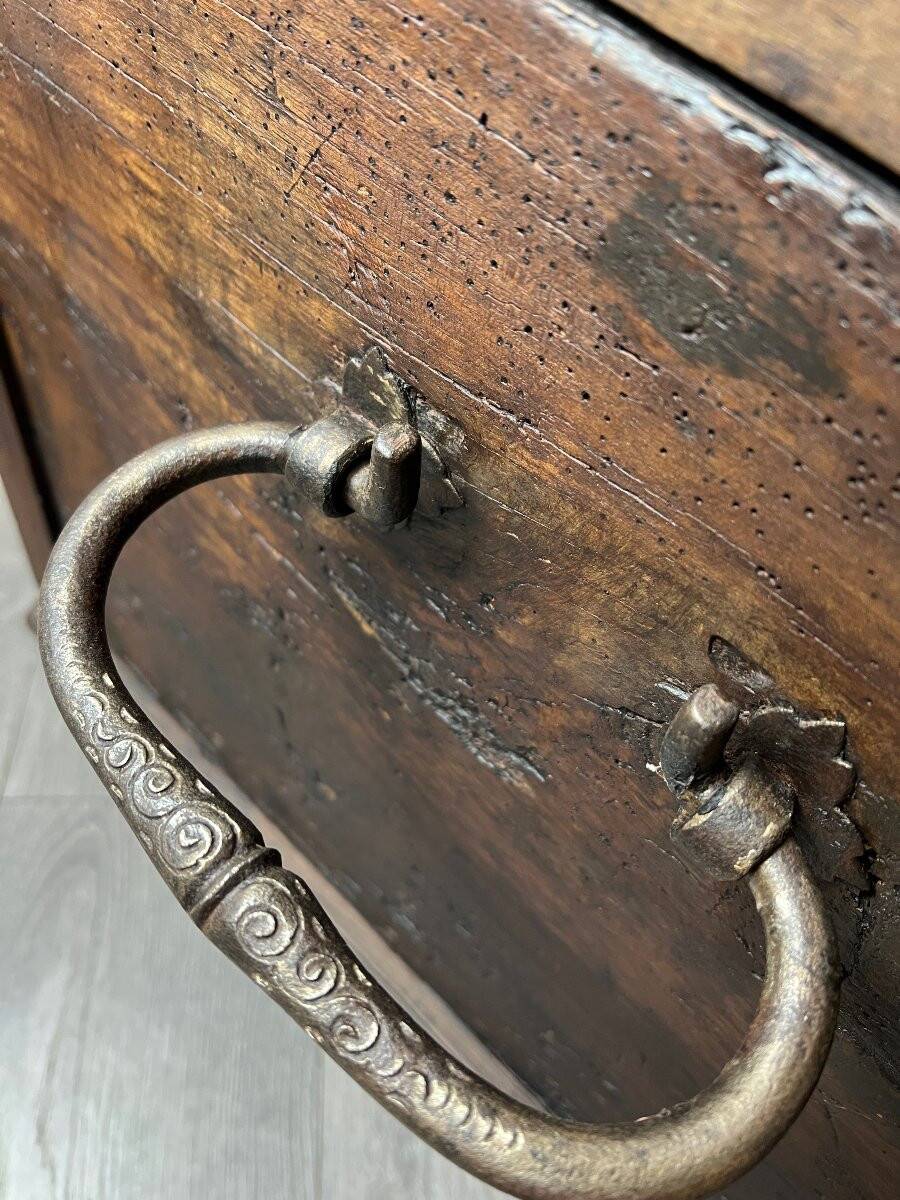 Large carved wooden chest, Renaissance style, 19th century