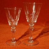10 crystal cut crystal glasses