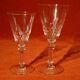10 crystal cut crystal glasses