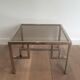 Pair of chrome designer side tables