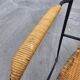 Mid-Century Chair by Frederic Weinberg in Rattan, Iron and Brass