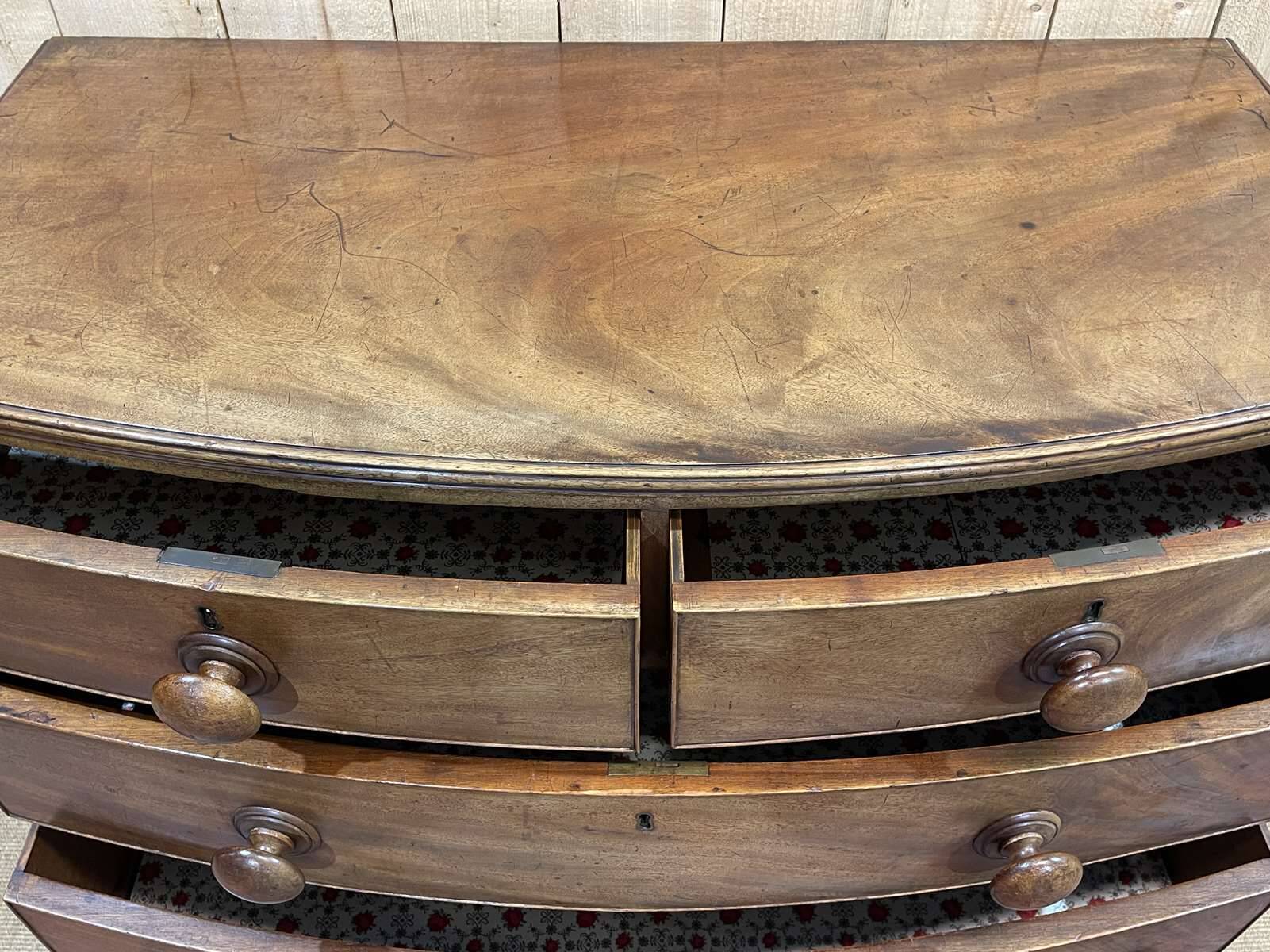 19th century Victorian mahogany chest of drawers