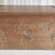 Wall-mounted writing desk in solid oak - mid 20th century.