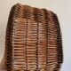 Panier osier marron bois