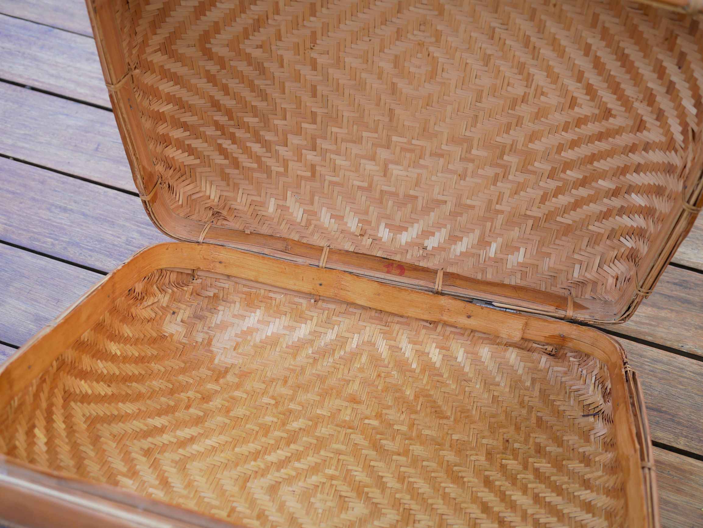 Vintage Wicker suitcase