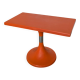 Table vintage orange par Finžgar & Zorman pour Meblo Yougoslavie