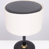 Grand ensemble de bureau exclusif en cuir cousu, années 1960, France