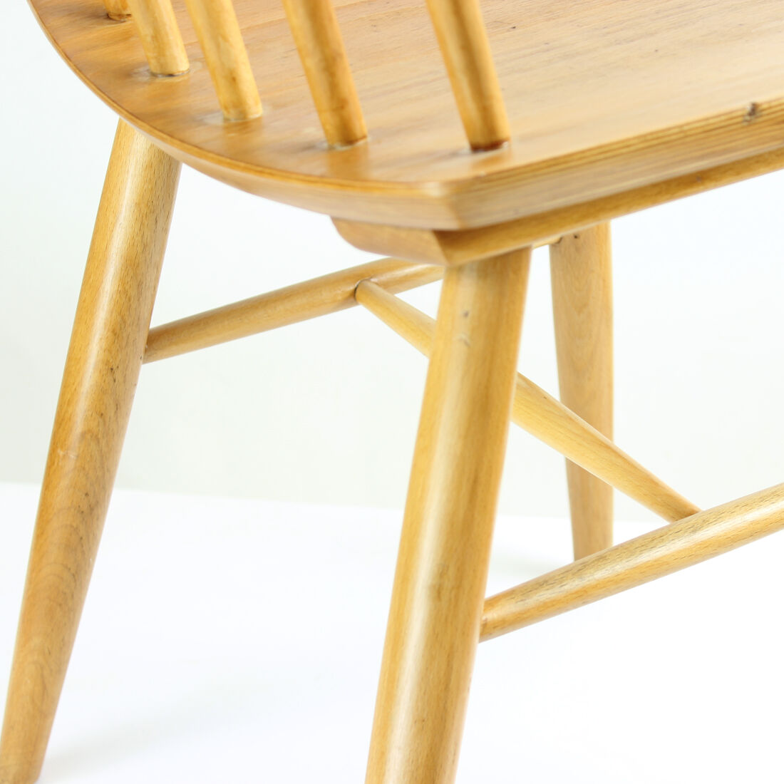 Mid Century Oak Chair Produced In 1975