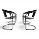 Set of 4 dining chairs by A. Rizzatto for Lo Studio