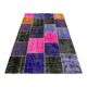 Distressed Vintage Turkish Patchwork Rug 221x150 cm Wool Medium