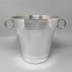 Seau à champagne, à glace Art Déco en placage d'argent par Udner, années 1930