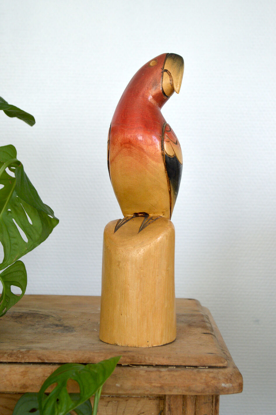 Wooden parrot