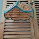 Suspension abat jour luminaire  cannage liseré  ancien vintage