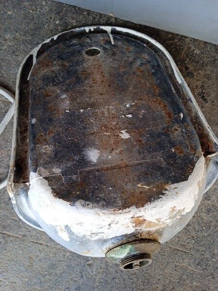 Water fountain, sink enamelled cast iron sink, ep 1950