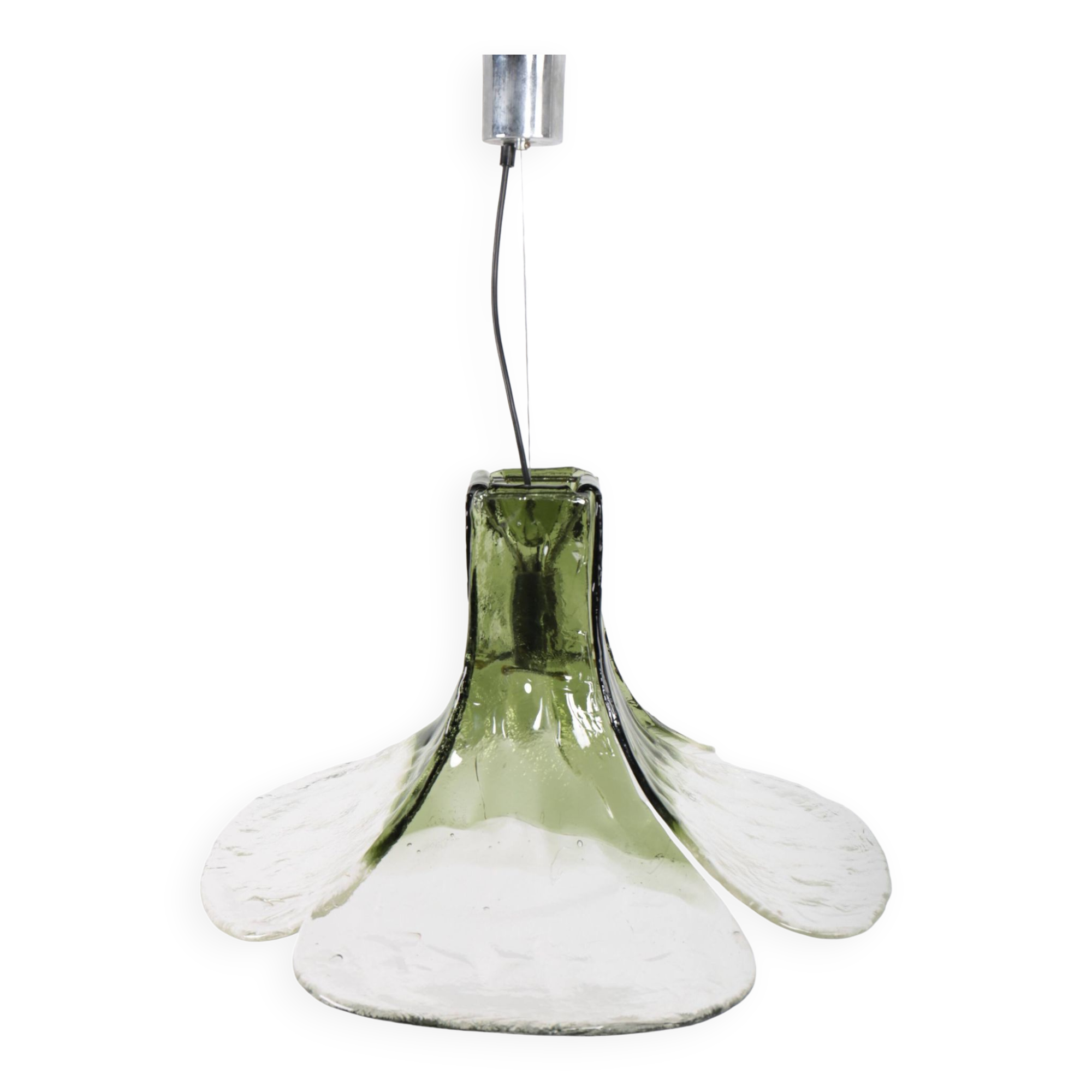 LS 185 pendant light by Carlo Nason for Mazzega, Italy, 1970s