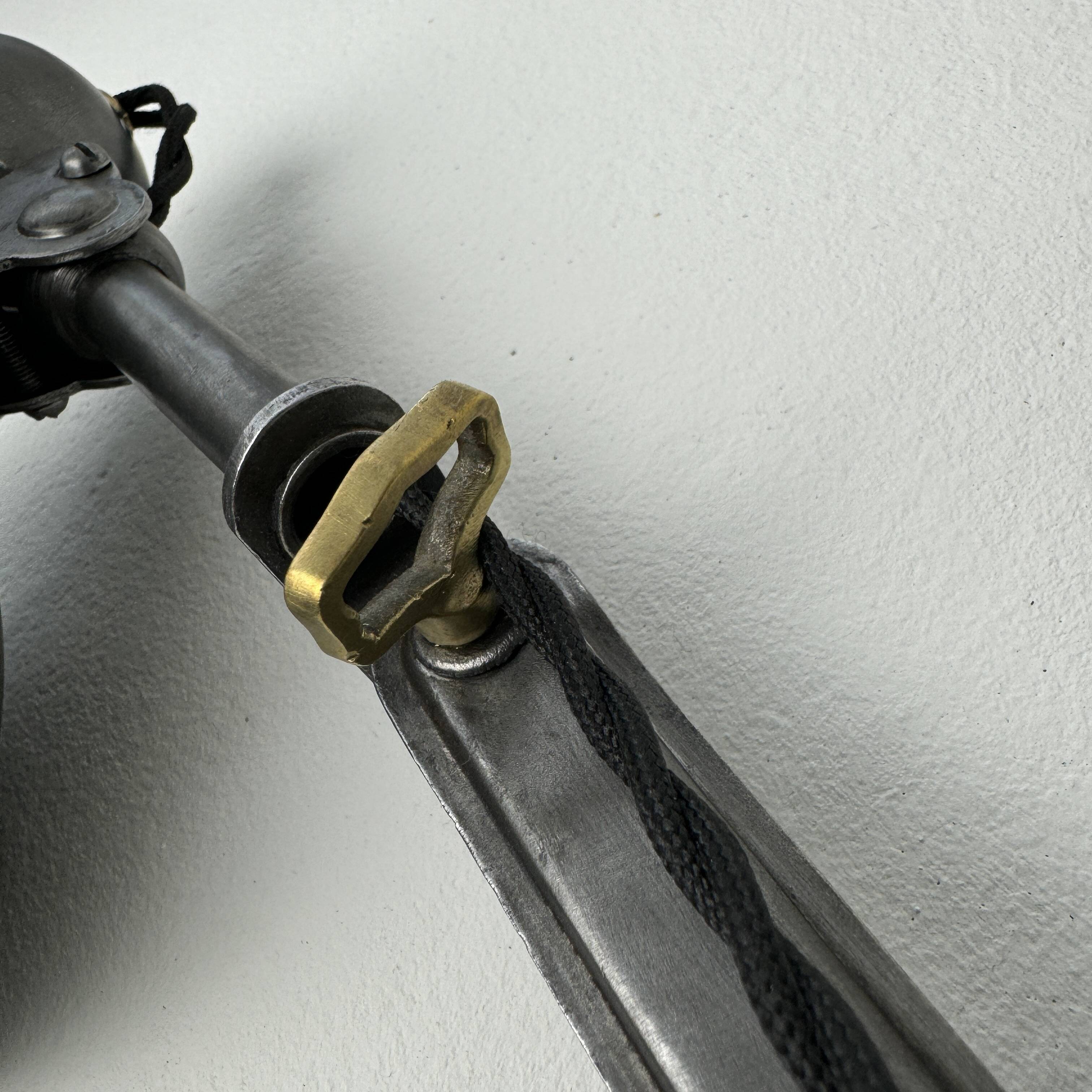 Antique bauhaus accordion wall lamp