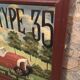 Wooden relief panel "Bugatti type 35" from country corner