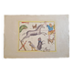 La Roche Laffitte (Born in 1943) - Watercolour drawing on silk - Unicorn