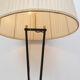 1950s floor-lamp in brass and plissé