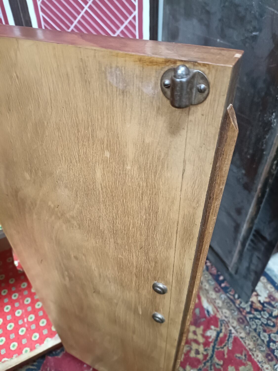 Art deco bar furniture symmetrical walnut veneer